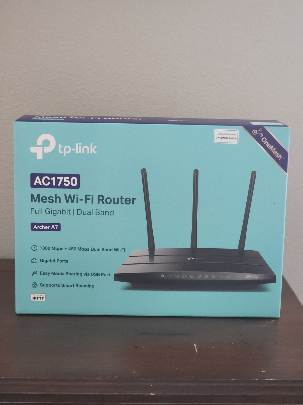 TP-Link AC1750 Mesh Wi-Fi Router Archer A7 - Black - Picture 3 of 12